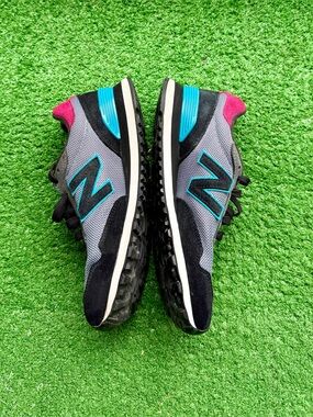 New Balance Women's 515 Grey Pink Blue Retro Running Sneakers Women's US 8